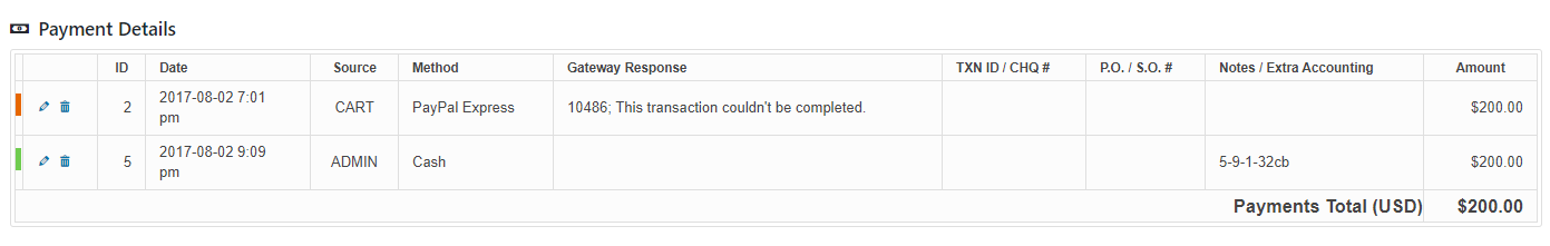 weird transaction